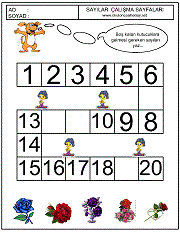 okul öncesi çocuklar için okul öncesi sayılar örüntü çalışmaları